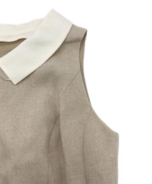 Rene（ルネ）Rene (ルネ) ノースリーブワンピース ベージュ サイズ:38の古着・服飾アイテム