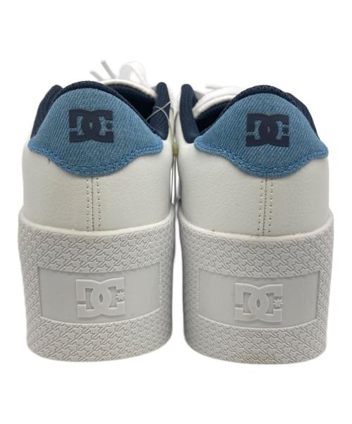 DC SHOE（ディーシーシュー）DC SHOE (ディーシーシュー) 厚底スニーカー ホワイト×ネイビー サイズ:US:8の古着・服飾アイテム