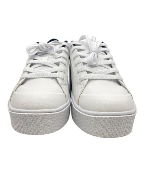 DC SHOE（ディーシーシュー）DC SHOE (ディーシーシュー) 厚底スニーカー ホワイト×ネイビー サイズ:US:8の古着・服飾アイテム