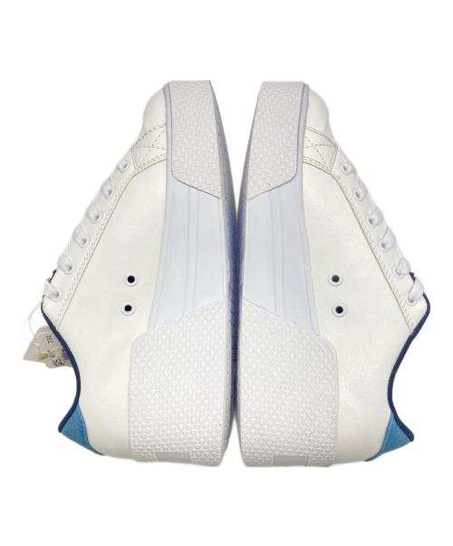 DC SHOE（ディーシーシュー）DC SHOE (ディーシーシュー) 厚底スニーカー ホワイト×ネイビー サイズ:US:8の古着・服飾アイテム