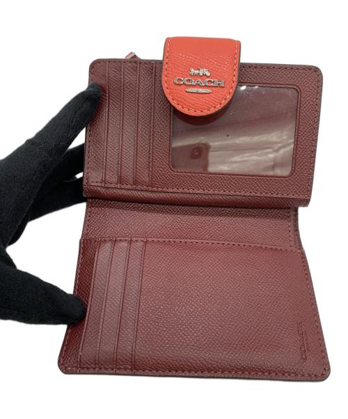 COACH（コーチ）COACH (コーチ) 2つ折り財布 レッドの古着・服飾アイテム