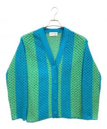 martinique（マルティニーク）の古着「薄手カーディガン」｜グリーン×ブルー