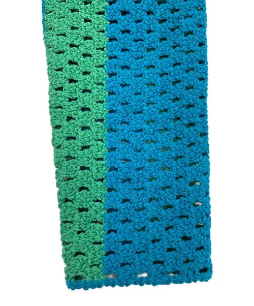 martinique（マルティニーク）martinique (マルティニーク) 薄手カーディガン グリーン×ブルー サイズ:表記なしの古着・服飾アイテム