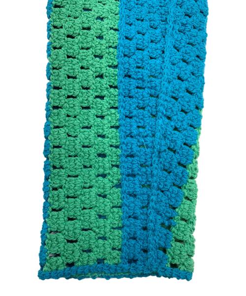 martinique（マルティニーク）martinique (マルティニーク) 薄手カーディガン グリーン×ブルー サイズ:表記なしの古着・服飾アイテム