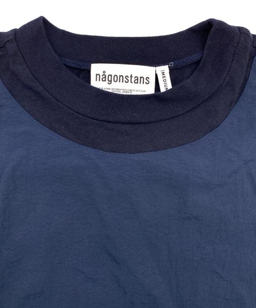 nagonstans（ナゴンスタンス）nagonstans (ナゴンスタンス) 半袖ブラウス ネイビー サイズ:Mの古着・服飾アイテム