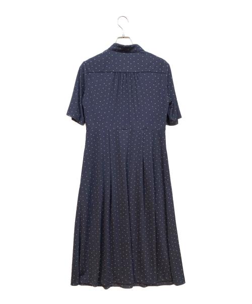 MACKINTOSH LONDON（マッキントッシュ ロンドン）MACKINTOSH LONDON (マッキントッシュ ロンドン) アスタープリントジャージワンピース ネイビー サイズ:38の古着・服飾アイテム