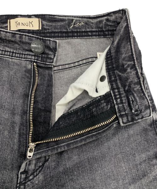 YANUK（ヤヌーク）YANUK (ヤヌーク) ボーイズストレート LEA / デニムパンツ ブラック サイズ:23の古着・服飾アイテム