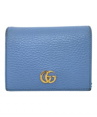 中古・古着通販】GUCCI (グッチ) コンパクトウォレット ブルー