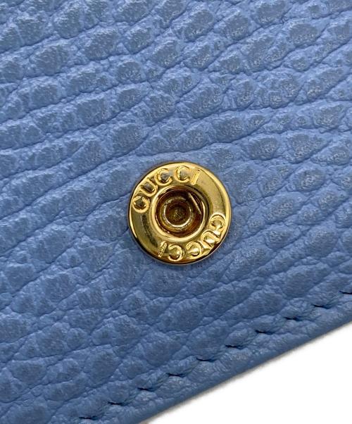 GUCCI（グッチ）GUCCI (グッチ) コンパクトウォレット ブルーの古着・服飾アイテム