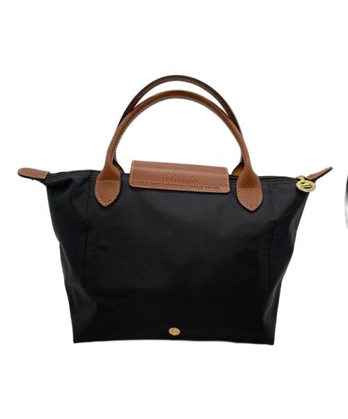 LONGCHAMP（ロンシャン）LONGCHAMP (ロンシャン) ハンドバッグ ブラック×ブラウンの古着・服飾アイテム