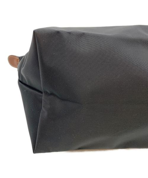 LONGCHAMP（ロンシャン）LONGCHAMP (ロンシャン) ハンドバッグ ブラック×ブラウンの古着・服飾アイテム