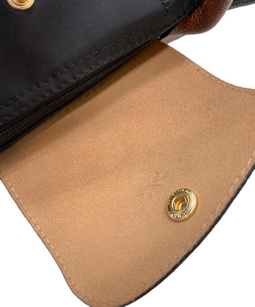 LONGCHAMP（ロンシャン）LONGCHAMP (ロンシャン) ハンドバッグ ブラック×ブラウンの古着・服飾アイテム