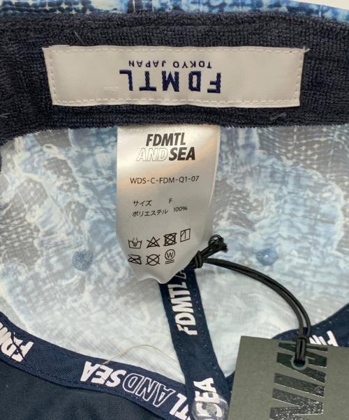 FDMTL（ファンダメンタル）FDMTL (ファンダメンタル) WIND AND SEA (ウィンダンシー) キャップ ブルーの古着・服飾アイテム