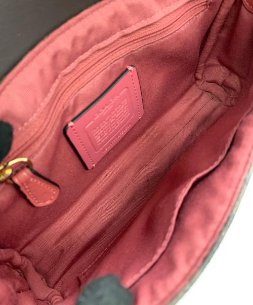 COACH（コーチ）COACH (コーチ) ショルダーバッグ ブラウン×ピンクの古着・服飾アイテム