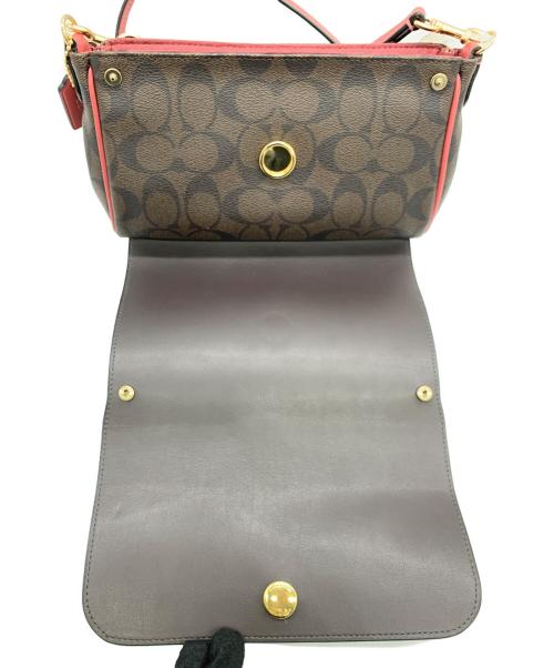 COACH（コーチ）COACH (コーチ) ショルダーバッグ ブラウン×ピンクの古着・服飾アイテム