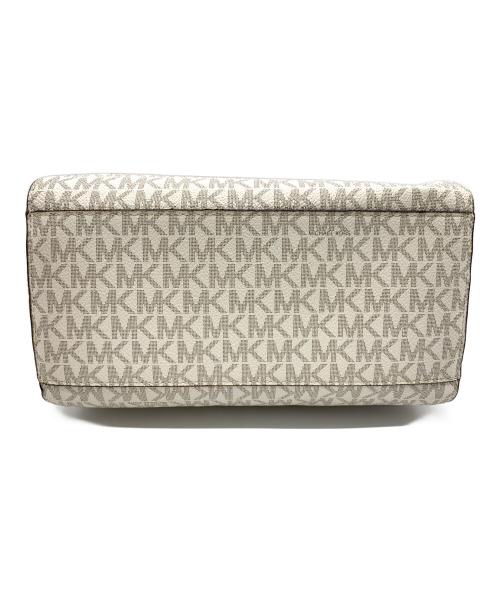 MICHAEL KORS（マイケル・コース）MICHAEL KORS (マイケル・コース) 2WAYバッグ ホワイト×ブラウンの古着・服飾アイテム