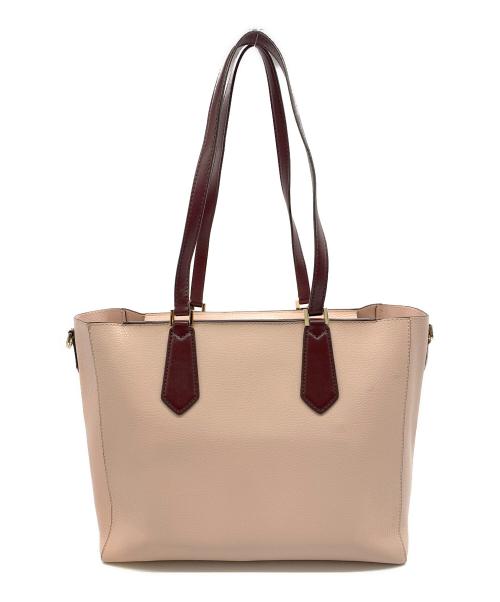 MICHAEL KORS（マイケル・コース）MICHAEL KORS (マイケル・コース) ハンドバッグ ピンク×ブラウンの古着・服飾アイテム