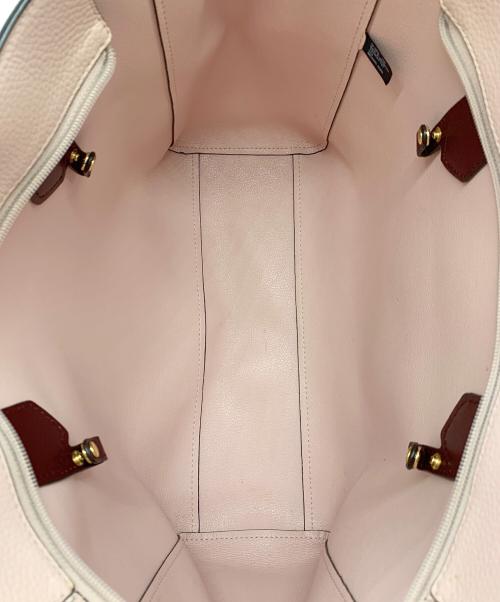 MICHAEL KORS（マイケル・コース）MICHAEL KORS (マイケル・コース) ハンドバッグ ピンク×ブラウンの古着・服飾アイテム