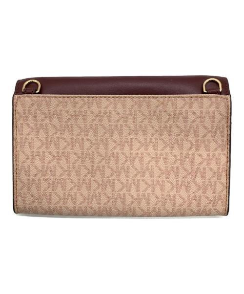 MICHAEL KORS（マイケル・コース）MICHAEL KORS (マイケル・コース) ハンドバッグ ピンク×ブラウンの古着・服飾アイテム