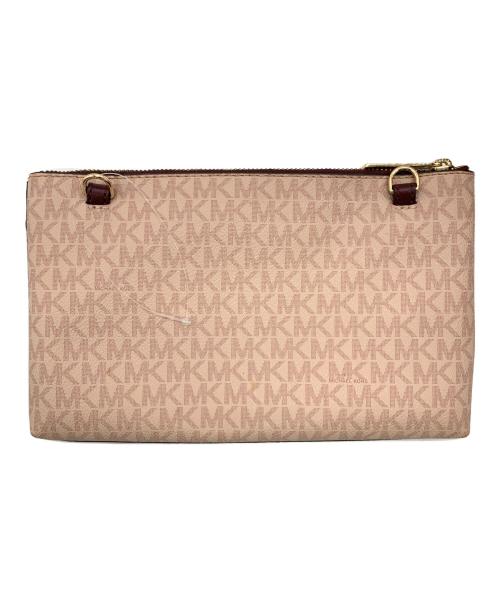 MICHAEL KORS（マイケル・コース）MICHAEL KORS (マイケル・コース) ハンドバッグ ピンク×ブラウンの古着・服飾アイテム