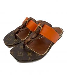 LOUIS VUITTON（ルイ ヴィトン）の古着「トングサンダル」｜ブラウン