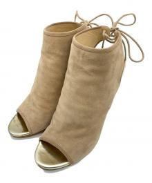 JIMMY CHOO（ジミーチュウ）の古着「ヒールサンダル」｜ベージュ