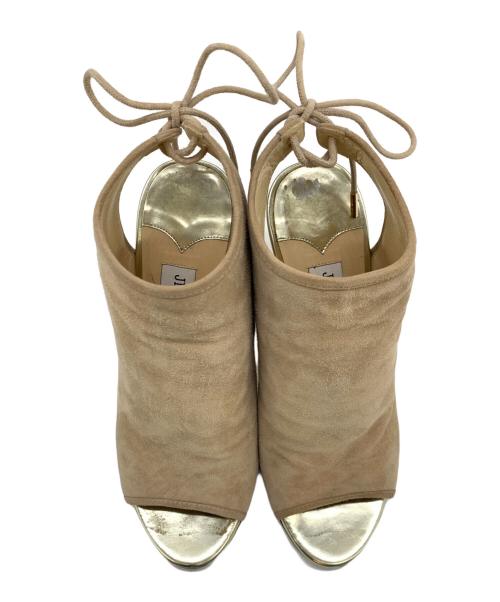 JIMMY CHOO（ジミーチュウ）JIMMY CHOO (ジミーチュウ) ヒールサンダル ベージュ サイズ:35 1/2の古着・服飾アイテム