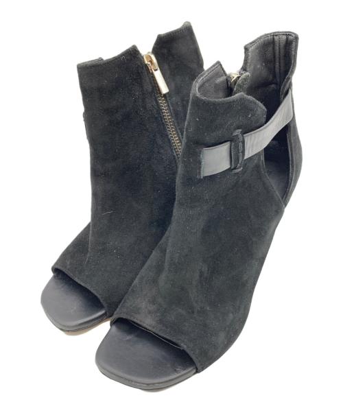 mol:pin（モルピン）mol:pin (モルピン) チャンキーヒールブーティ ブラック サイズ:23の古着・服飾アイテム