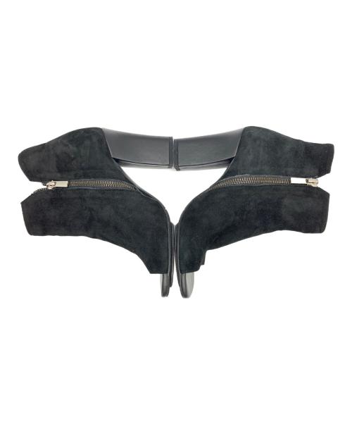 mol:pin（モルピン）mol:pin (モルピン) チャンキーヒールブーティ ブラック サイズ:23の古着・服飾アイテム