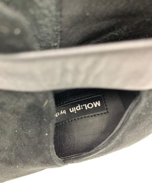 mol:pin（モルピン）mol:pin (モルピン) チャンキーヒールブーティ ブラック サイズ:23の古着・服飾アイテム