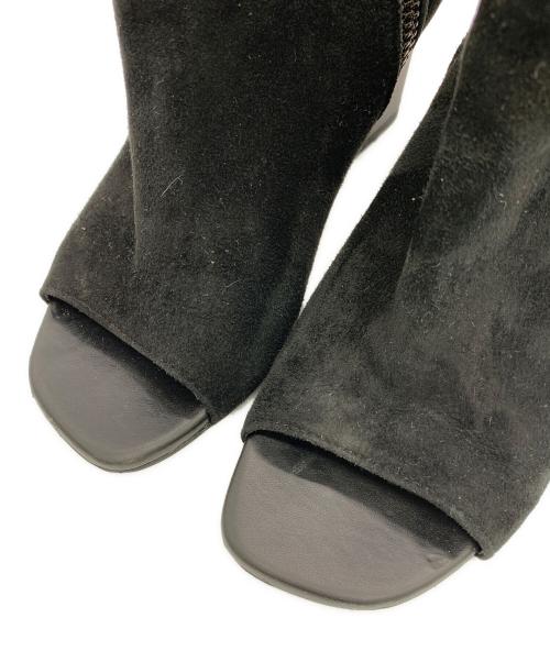 mol:pin（モルピン）mol:pin (モルピン) チャンキーヒールブーティ ブラック サイズ:23の古着・服飾アイテム