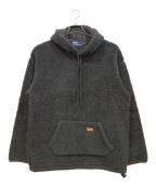 POLO RALPH LAURENポロ・ラルフローレン）の古着「ボアプルオーバーパーカー」｜ブラック