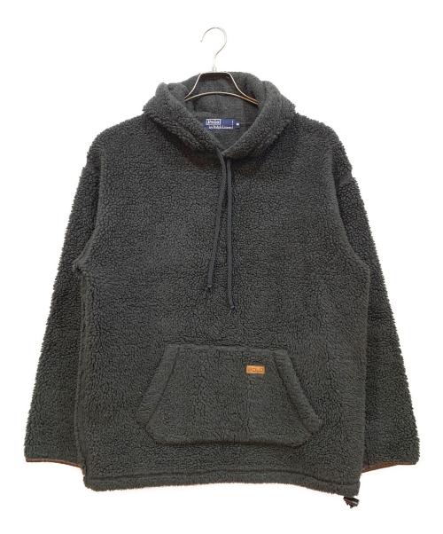 POLO RALPH LAUREN（ポロ・ラルフローレン）POLO RALPH LAUREN (ポロ・ラルフローレン) ボアプルオーバーパーカー ブラック サイズ:Mの古着・服飾アイテム