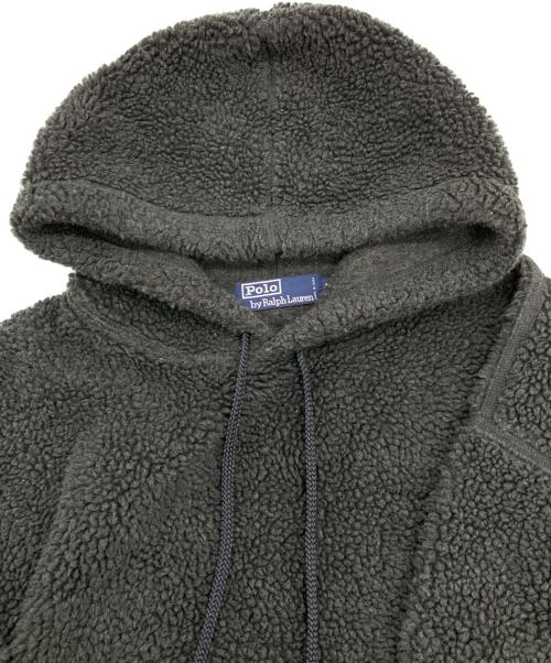 POLO RALPH LAUREN（ポロ・ラルフローレン）POLO RALPH LAUREN (ポロ・ラルフローレン) ボアプルオーバーパーカー ブラック サイズ:Mの古着・服飾アイテム
