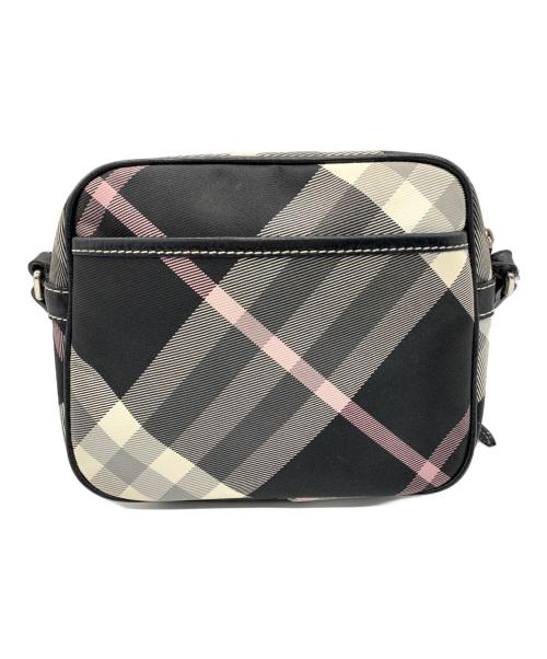 BURBERRY BLUE LABEL（バーバリー ブルー レーベル）BURBERRY BLUE LABEL (バーバリー ブルー レーベル) ショルダーバッグ グレー×ブラック×ピンクの古着・服飾アイテム
