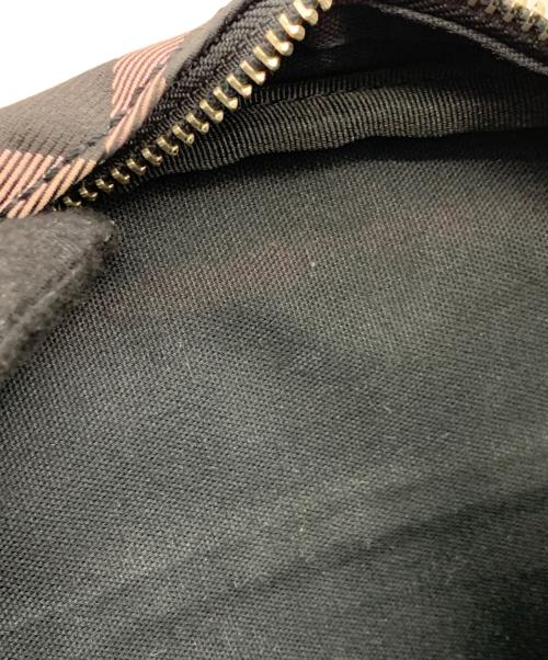 BURBERRY BLUE LABEL（バーバリー ブルー レーベル）BURBERRY BLUE LABEL (バーバリー ブルー レーベル) ショルダーバッグ グレー×ブラック×ピンクの古着・服飾アイテム