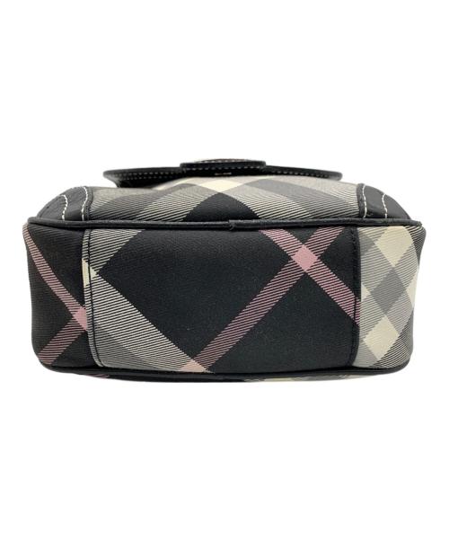 BURBERRY BLUE LABEL（バーバリー ブルー レーベル）BURBERRY BLUE LABEL (バーバリー ブルー レーベル) ショルダーバッグ グレー×ブラック×ピンクの古着・服飾アイテム