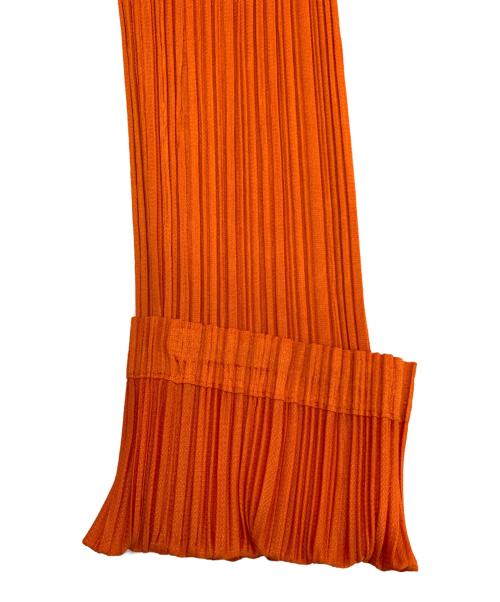 PLEATS PLEASE（プリーツプリーズ）PLEATS PLEASE (プリーツプリーズ) ジップアップ パーカー ジャンパー オレンジ サイズ:3の古着・服飾アイテム