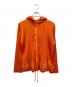 PLEATS PLEASE（プリーツプリーズ）の古着「ジップアップ パーカー ジャンパー」｜オレンジ
