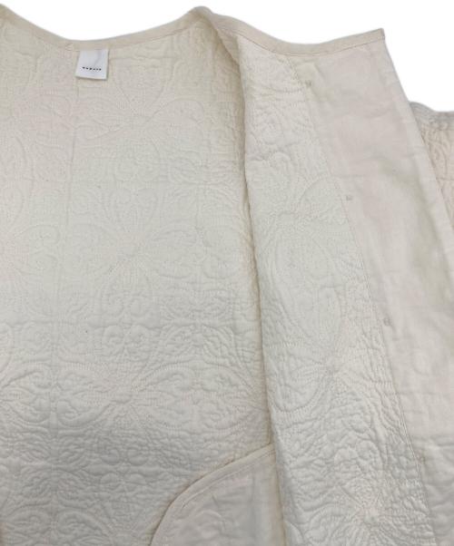 KAGURE（カグレ）KAGURE (カグレ) ノーカラージャケット ホワイト サイズ:Freeの古着・服飾アイテム