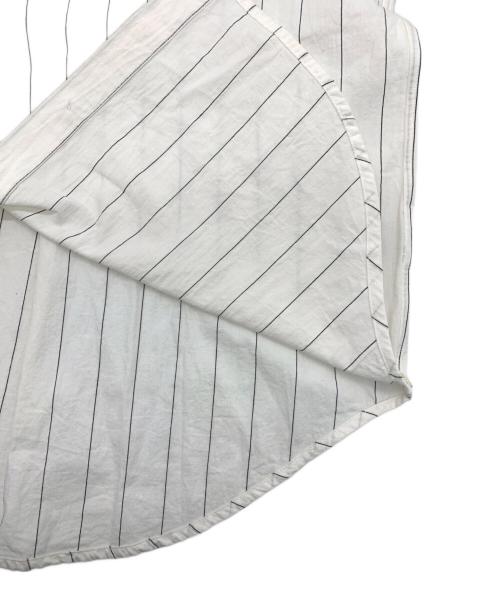 KAGURE（カグレ）KAGURE (カグレ) バンドカラーシャツ ブラック×ベージュ サイズ:Freeの古着・服飾アイテム