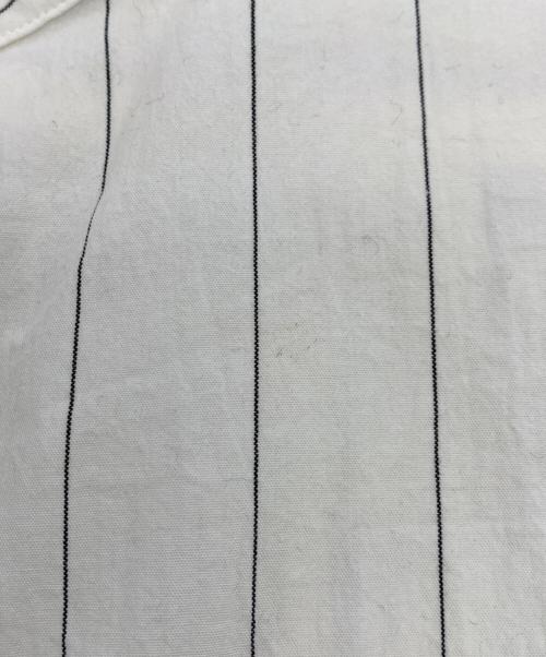 KAGURE（カグレ）KAGURE (カグレ) バンドカラーシャツ ブラック×ベージュ サイズ:Freeの古着・服飾アイテム