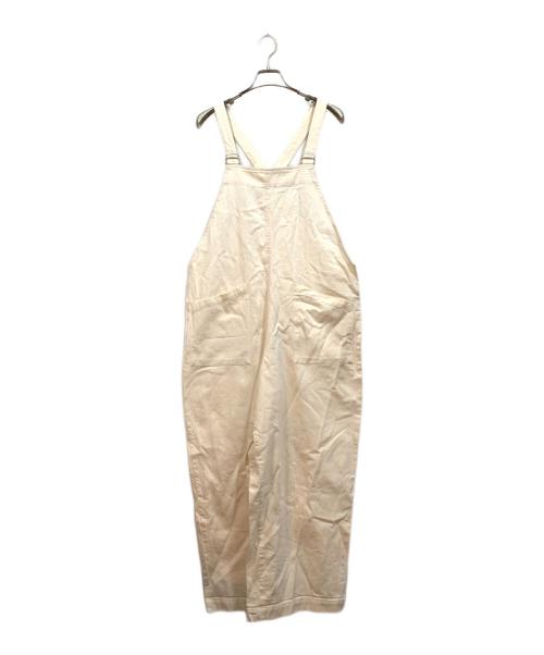 KAGURE（カグレ）KAGURE (カグレ) ライトデニムサロペット アイボリー サイズ:Freeの古着・服飾アイテム