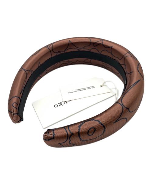 marimekko（マリメッコ）marimekko (マリメッコ) ウニッコヘッドバンド ブラウンの古着・服飾アイテム