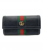 GUCCIグッチ）の古着「長財布」｜ネイビー