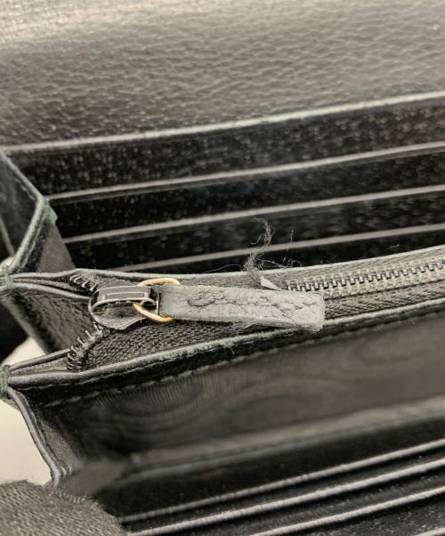 GUCCI（グッチ）GUCCI (グッチ) 長財布 ネイビーの古着・服飾アイテム