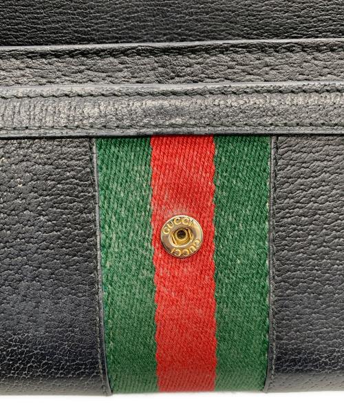 GUCCI（グッチ）GUCCI (グッチ) 長財布 ネイビーの古着・服飾アイテム