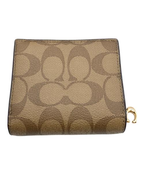 COACH（コーチ）COACH (コーチ) 2つ折り財布 ベージュの古着・服飾アイテム