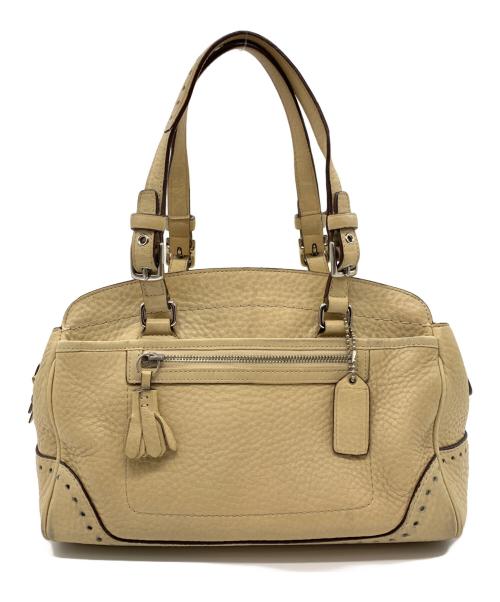 COACH（コーチ）COACH (コーチ) ハンドバッグ ベージュの古着・服飾アイテム