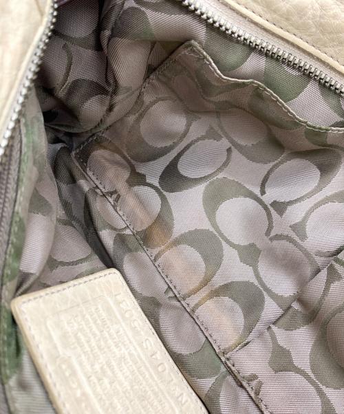COACH（コーチ）COACH (コーチ) ハンドバッグ ベージュの古着・服飾アイテム